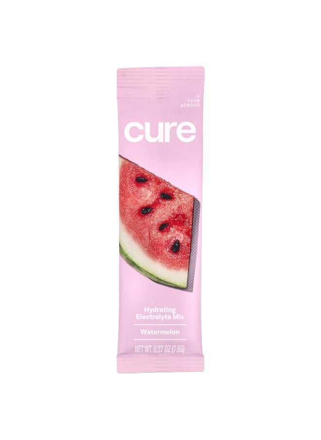 Cure Hydration Cure Hydration, Hydrating Electrolyte Mix, Watermelon, 14 Packets, 0.27 oz (7.6 g) Each  - Image 3