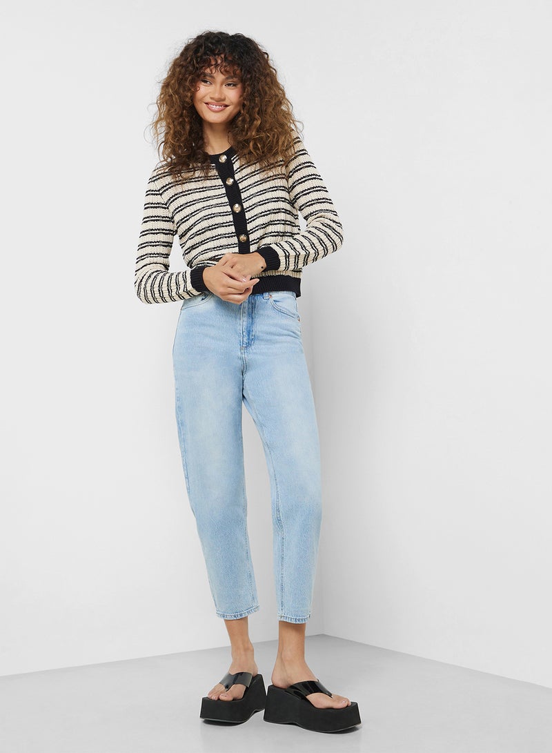 VERO MODA High Waist Mom Jeans  - Image 5