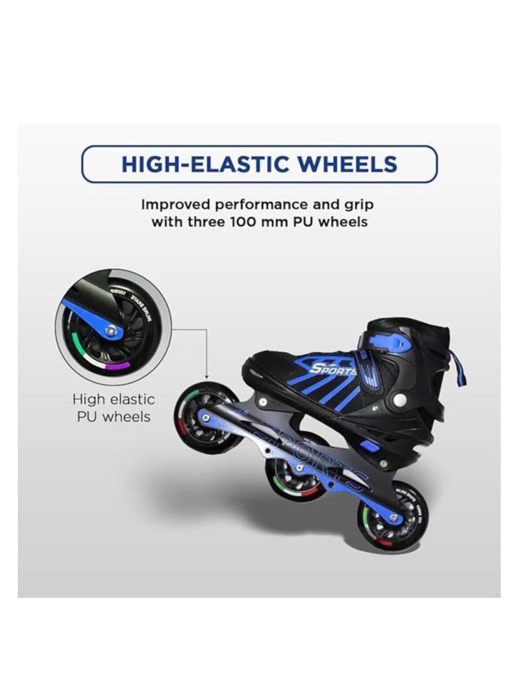 ENDLESS  Inline Adjustable Skates | Aluminium Chassis and 100 mm PU Three Wheels | With ABEC 9 Bearings | Indoor and Outdoor  - Image 5