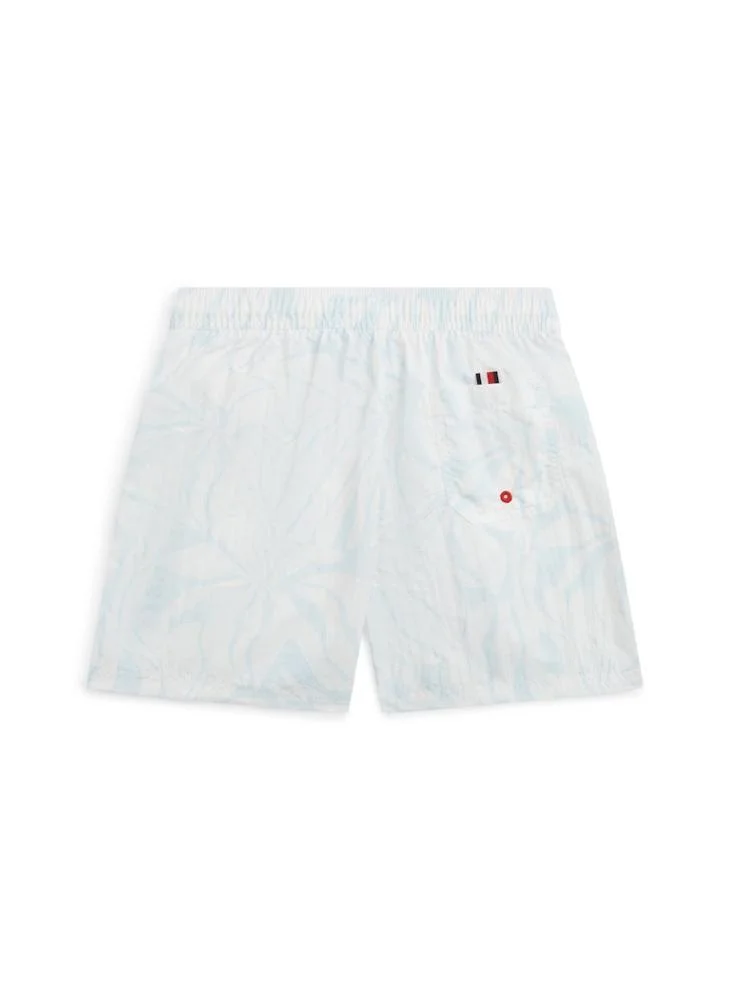 Tommy Hilfiger Abstract Hibiscus Keepsake Blue Kids Casual Medium Drawstring Shorts for Men | Best Price UAE