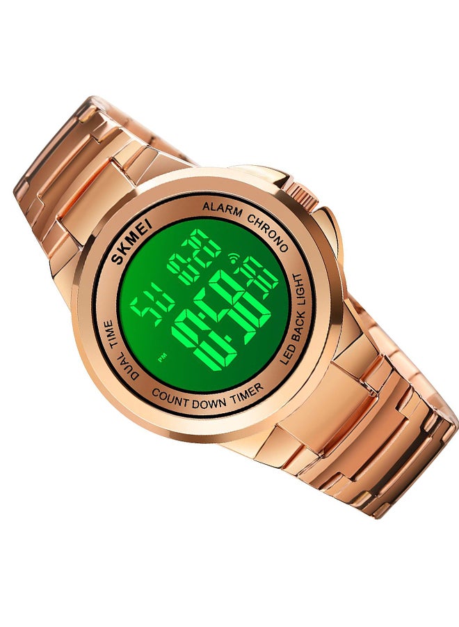 Men's Fashion Digital Stainless Steel Waterproof WristWatch 2171RGWT - Image 5