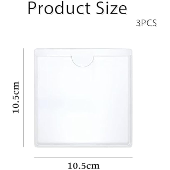 rayihni 3PCS Self-Adhesive Car Tax Disc & Parking Permit Holder for Car Windscreen, Clear Square PVC Badge Protector - Easy Stick-on Organiser for Permits and Tickets - Image 2