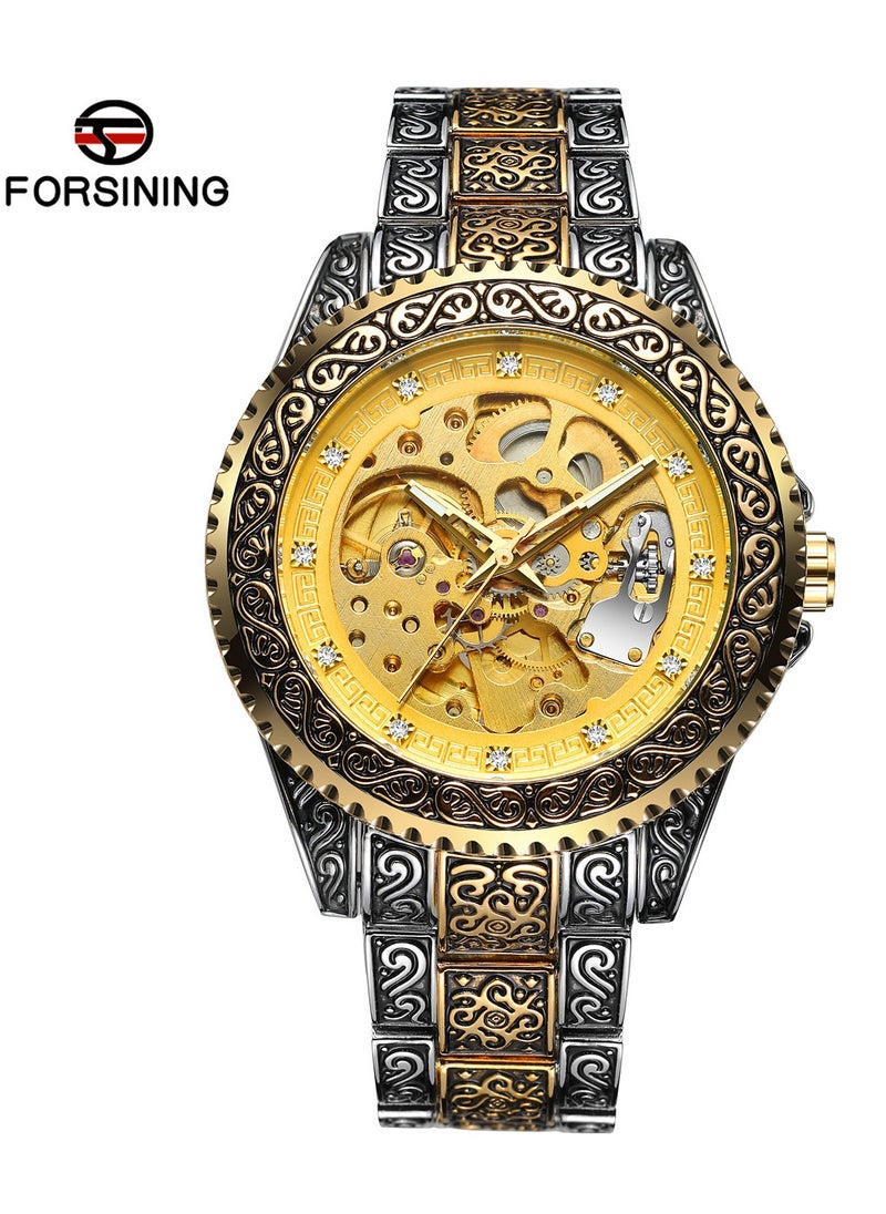 FORSINING FORSINING Men's Hollow Carved Watch Automatic Watch Men's Waterproof Watch 8213  - Image 1