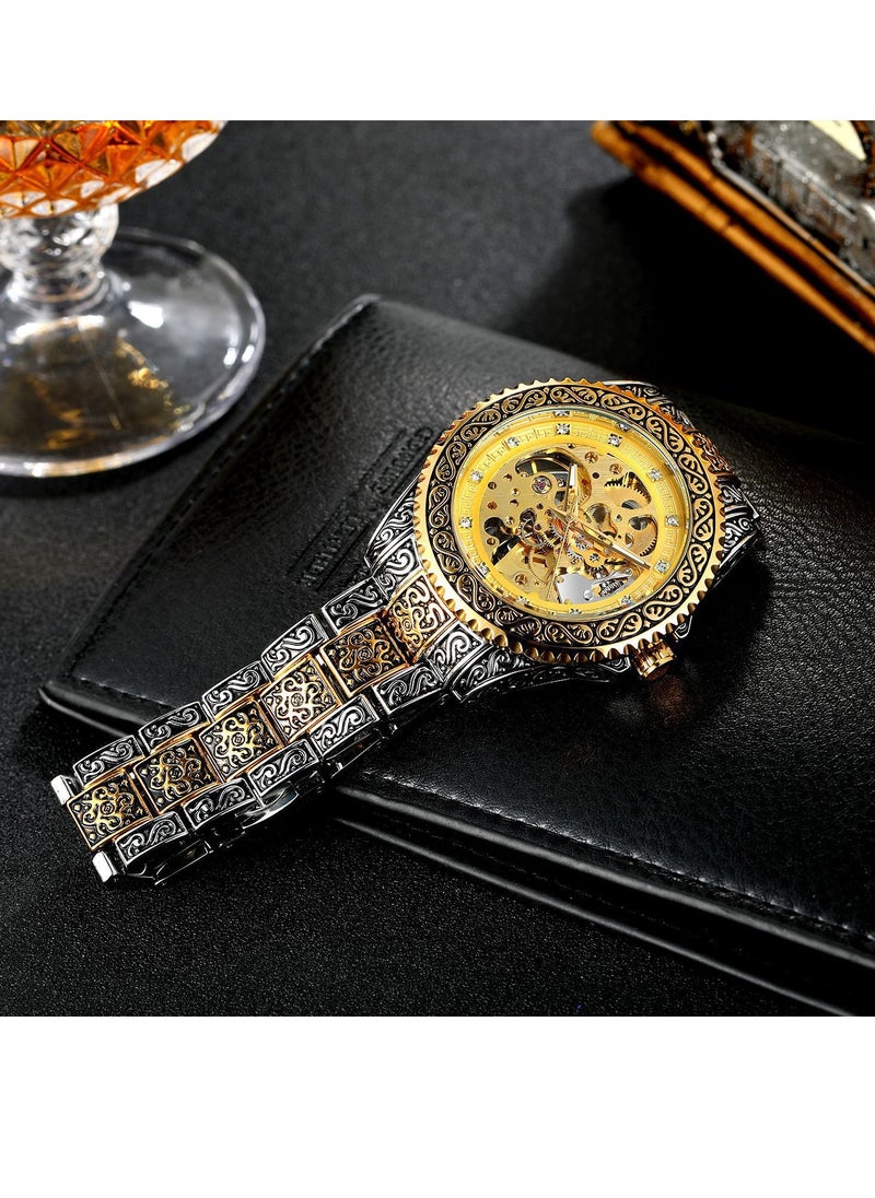 FORSINING FORSINING Men's Hollow Carved Watch Automatic Watch Men's Waterproof Watch 8213  - Image 3