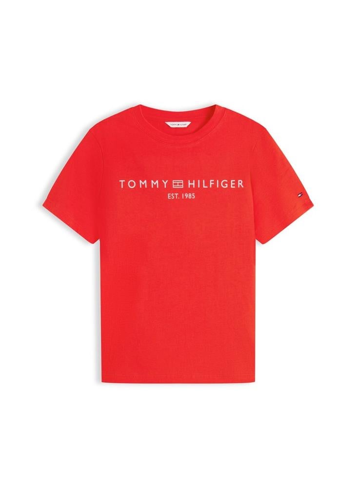 TOMMY HILFIGER Logo Jersey Crew Neck T-Shirt - Image 5