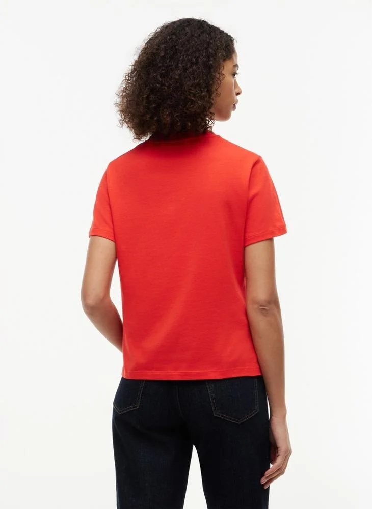 Tommy Hilfiger Logo Jersey Crew Neck T-Shirt