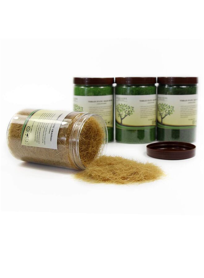 4 x 80G Mixed 8mm Static Grass Terrain Powder Green Fake Grass Fairy Garden Miniatures Landscape Artificial Sand Table Model Railway Layout - Image 3