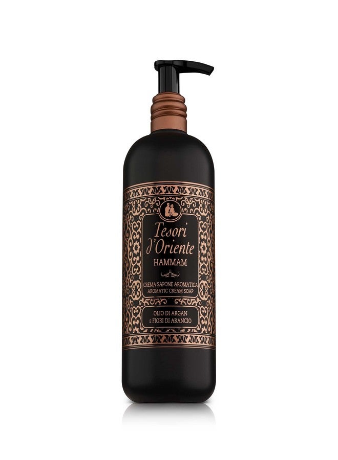 Tesori d'Oriente: "Hammam" Cream Soap with Argan Oil and Orange Blossom, Measuring Cap 10.14 Fluid Ounces (300ml Packages [ Italian Import ] - Image 1