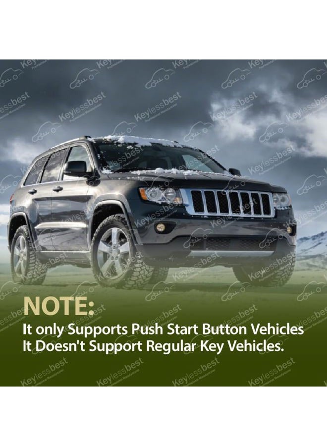 Keylessbest جهاز تحكم عن بُعد لفتح السيارة بدون مفتاح M3N5WY783X IYZ-C01C 433MHz 5 أزرار بديل لجيب كوماندر 2008-2013 جراند شيروكي - Image 3