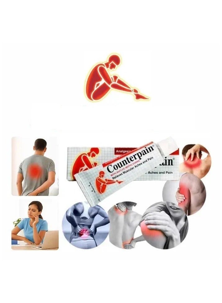Counterpain كريم كاونتر بين لتخفيف آلام العضلات 60 جم، تركيبة موضعية سريعة الامتصاص - Image 2