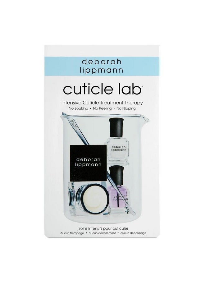 deborah lippmann - Cuticle Lab | Cuticle Oil, Remover And Pusher With Repair Cream | No Soaking, No Peeling, No Nipping | 4-Piece Set - Image 1