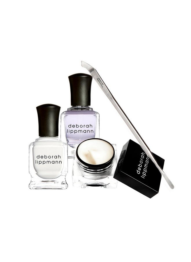deborah lippmann - Cuticle Lab | Cuticle Oil, Remover And Pusher With Repair Cream | No Soaking, No Peeling, No Nipping | 4-Piece Set - Image 1