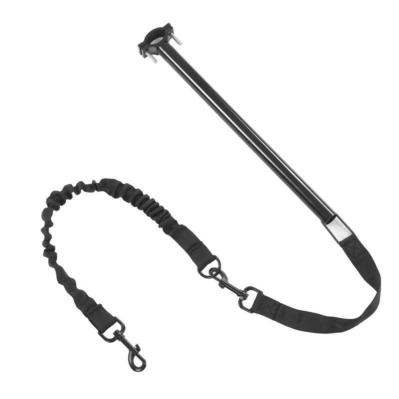 Hands Free Bike Dog Leash - Detachable 30In Elastic Nylon Metal Rope, Universal Bike Compatibility, High 1000Lb Pull Strength for Outdoor Jogging Cycling Training - Image 1