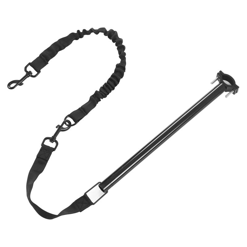Hands Free Bike Dog Leash - Detachable 30In Elastic Nylon Metal Rope, Universal Bike Compatibility, High 1000Lb Pull Strength for Outdoor Jogging Cycling Training - Image 3