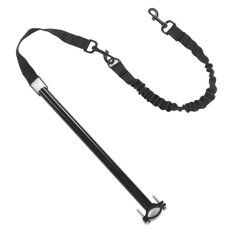 Hands Free Bike Dog Leash - Detachable 30In Elastic Nylon Metal Rope, Universal Bike Compatibility, High 1000Lb Pull Strength for Outdoor Jogging Cycling Training - Image 2