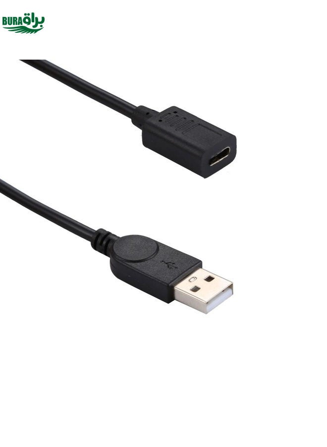 BURAQ USB-C / Type-C Female to USB 2.0 Male Adapter Cable, Total Length: 33cm  - Image 5