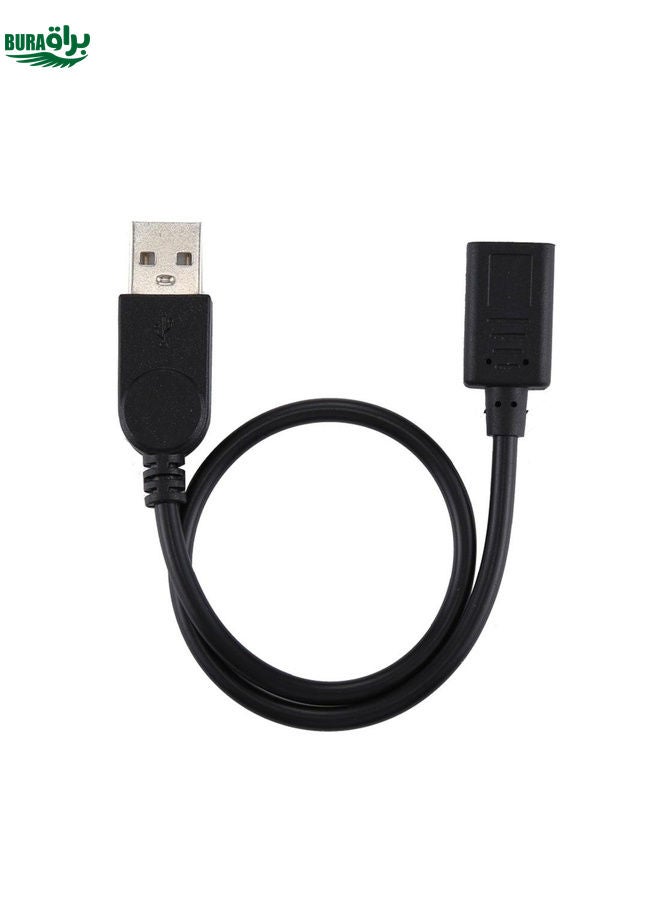 BURAQ USB-C / Type-C Female to USB 2.0 Male Adapter Cable, Total Length: 33cm  - Image 2