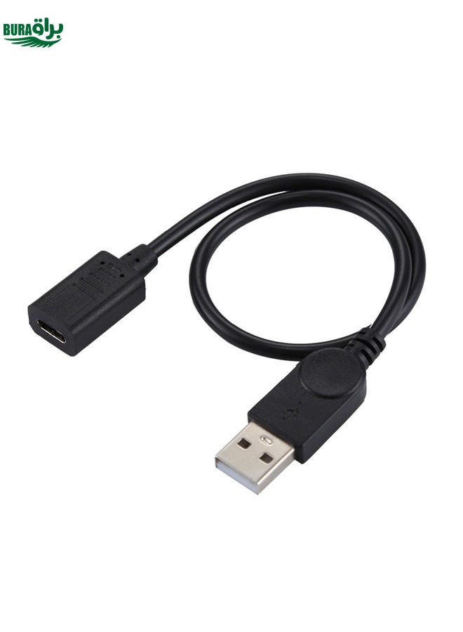 BURAQ USB-C / Type-C Female to USB 2.0 Male Adapter Cable, Total Length: 33cm  - Image 3