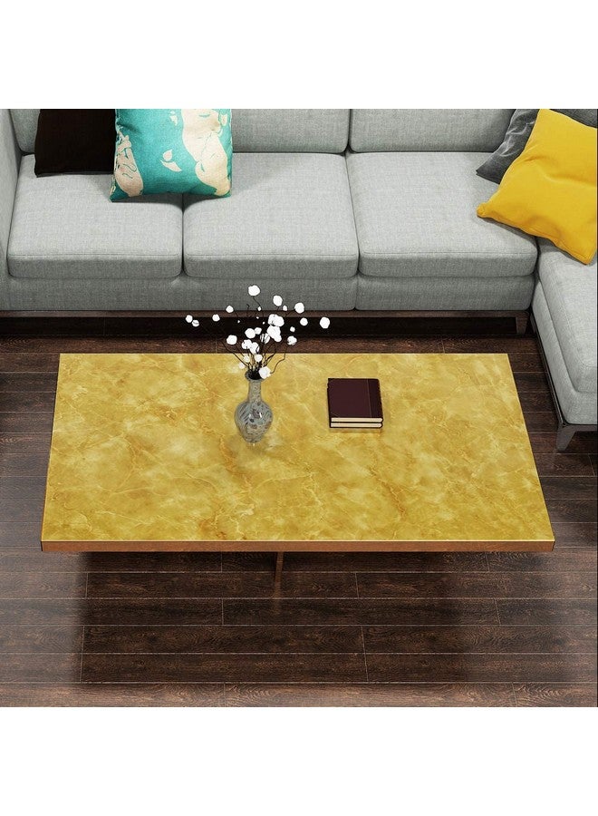 ويسدم ورق حائط رخامي أصفر WISDOM™ مقاس 12 بوصة × 60 بوصة قابل للتقشير واللصق ورق اتصال رخامي لأسطح العمل ورق اتصال ذاتي اللصق مقاوم للماء من الفينيل لسطح العمل ورق حائط رخامي - Image 2