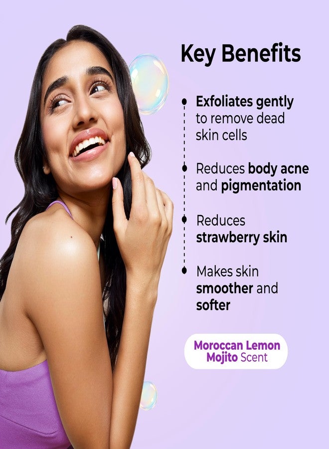 foxtale Hula Hoop Exfoliating Body Wash by Foxtale | 2% Salicylic Acid + Zinc PCA | Reduces Body Acne, Strawberry Legs & Tan | Exfoliates & Moisturizes to Reveal Smooth & Bump-free Skin | 250ml - Image 2
