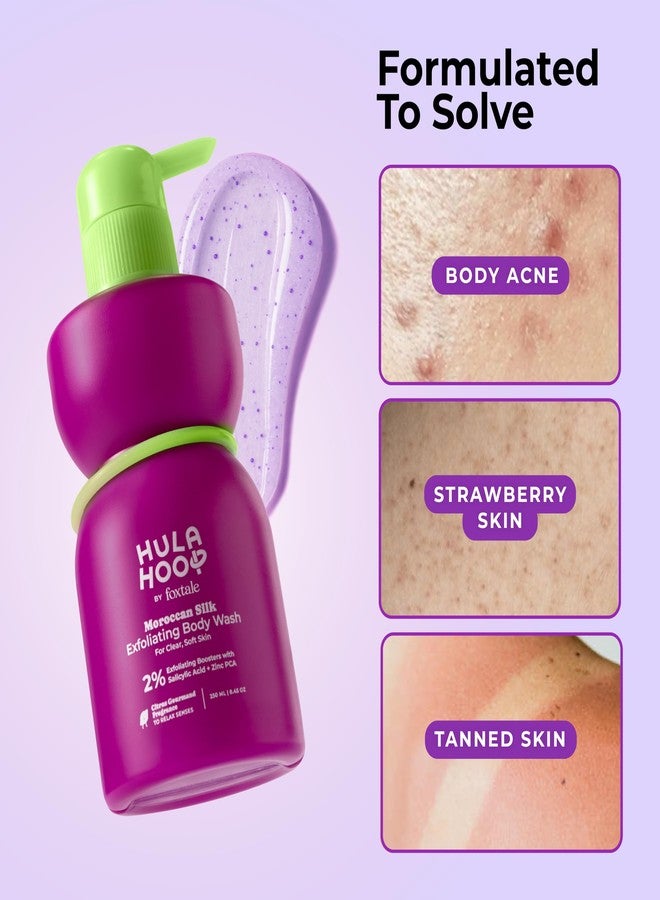 foxtale Hula Hoop Exfoliating Body Wash by Foxtale | 2% Salicylic Acid + Zinc PCA | Reduces Body Acne, Strawberry Legs & Tan | Exfoliates & Moisturizes to Reveal Smooth & Bump-free Skin | 250ml - Image 4
