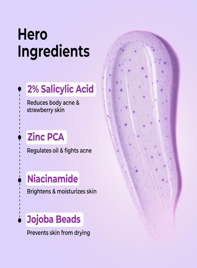 foxtale Hula Hoop Exfoliating Body Wash by Foxtale | 2% Salicylic Acid + Zinc PCA | Reduces Body Acne, Strawberry Legs & Tan | Exfoliates & Moisturizes to Reveal Smooth & Bump-free Skin | 250ml - Image 3