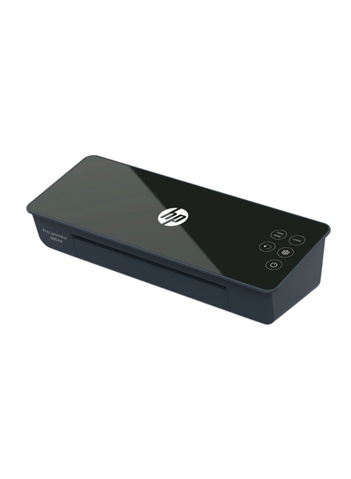 HP Pro Laminator 600 A4 Office Laminator Machines, Hot/Cold Lamination, Business Cards to A4 Sheets, 75/80-125mic - 3163 Black - Image 1