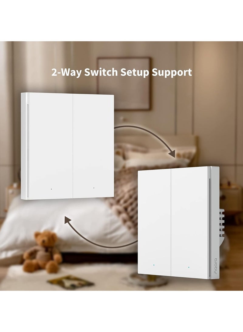 Aqara Wireless Remote Switch H1 Double Rocker, Requires AQARA HUB, Zigbee 3.0, Configurable 7-Function Remote Control for Smart Home Devices, Compatible with Apple HomeKit, IFTTT, Aqara Home - Image 5