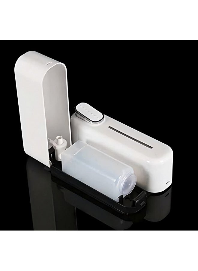 Carnival Carnival ABS Wall Mounted Manual Soap Dispenser 350ml Liquid, Soap, Lotion, Shampoo, Conditioner Dispenser for Bathroom,Kitchen and Washbasin(White ABS)  - Image 5