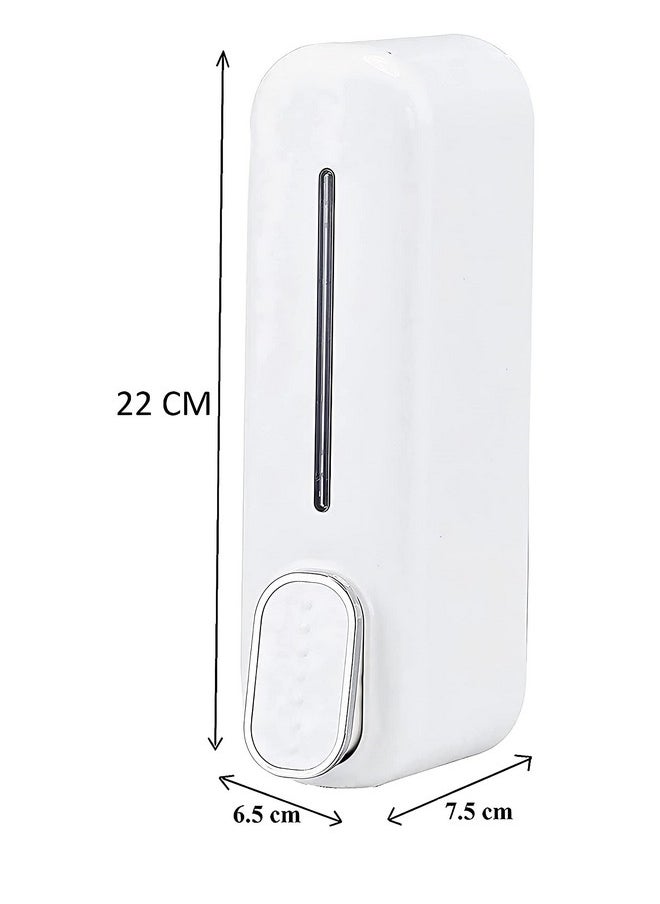 Carnival Carnival ABS Wall Mounted Manual Soap Dispenser 350ml Liquid, Soap, Lotion, Shampoo, Conditioner Dispenser for Bathroom,Kitchen and Washbasin(White ABS)  - Image 4