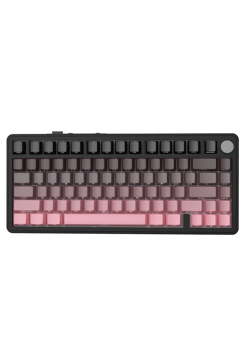 Attack Shark Shark Attack X85 Wireless Tri-Mode Mechanical Keyboard 75% Mechanical Keyboard with CNC Grip, 5-Layer Padding, Hot Swappable, RGB Backlighting Built-in Multiple Lighting Effects Can Be Switched to Support Music Rhythm Color Blackberry - Image 1