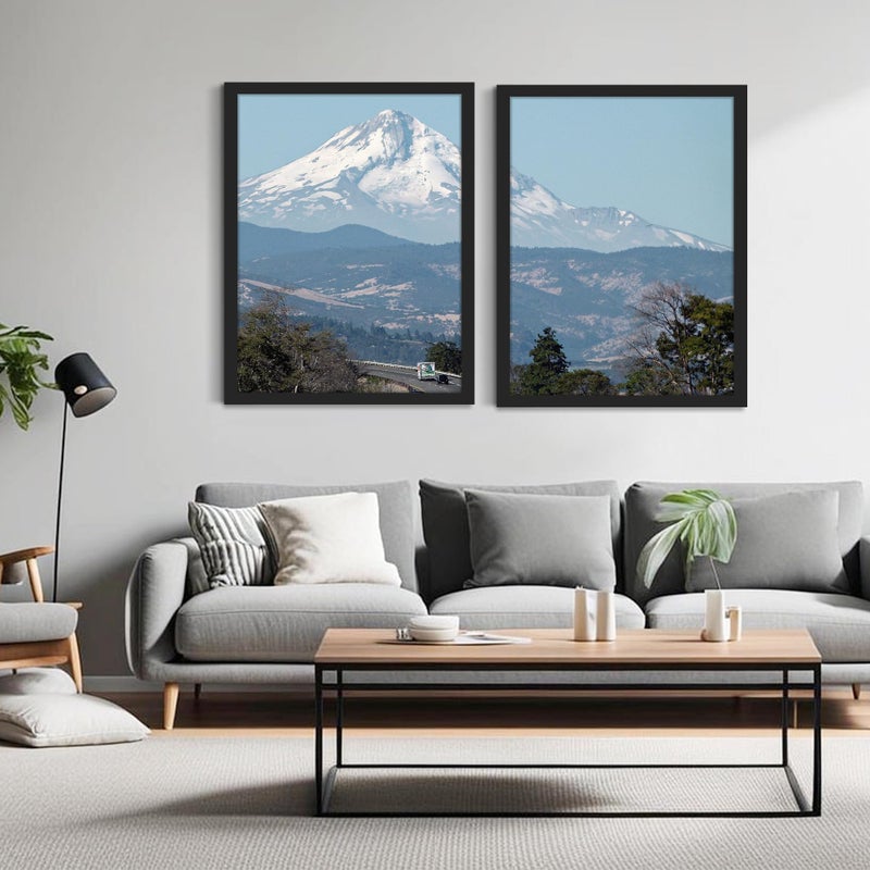 Fisnish 24x36 Poster Frame Black, Poster Frames 24 x 36 inches or 24x36 Picture Frames with HD Plexiglass Durable and Scratch-proof for Horizontal or Vertical Wall Mounting, 1 Pack - Image 2