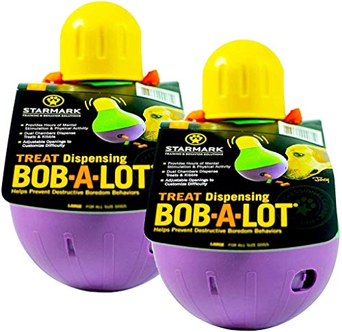 Starmark 2 Pack Large BobALot Interactive Dog Toys - Image 1
