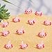 Lewtemi 12 Pieces Mini Resin Axolotl Charm Axolotl Tiny Animal Figurine Gifts Miniature Garden Landscape Aquarium Dollhouse Ornament Potted Plants Decoration DIY Crafts Pink - Image 2