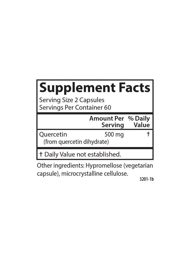 Carlson - Quercetin, 500 mg, Seasonal Support, Skin Health, Optimal Wellness, 120 Vegetarian Capsules - Image 4