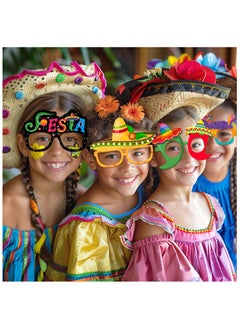 FRUITFUL PARTY Mexican Fiesta Party Glasses, 36pcs Fiesta Party Paper Glasses Set Cinco De Mayo Paper Glasses for Mexican Birthday Party Decorations  - Image 4