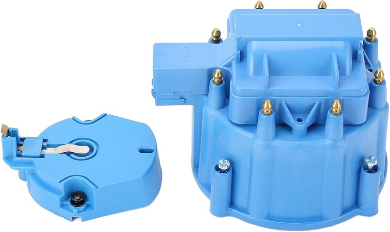 Economical varied design options HEI Distributor Cap Rotor Heavy Duty Large Distributor Cap Set SBC 283 305 307 327 350 400 K549 (Blue) All-scene tailored quality - Image 1