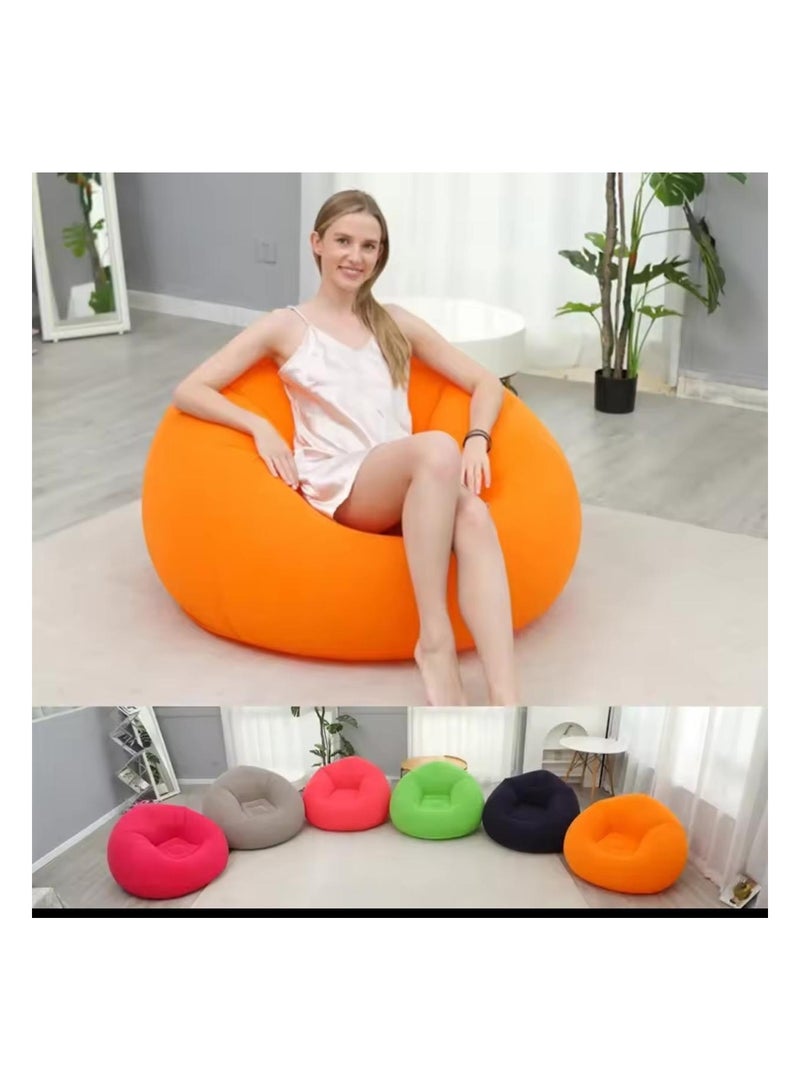 Generic Bean Bag Chair Enjoy comfortable seating and supports that smoothly support your body Available in pink color TR - Image 4