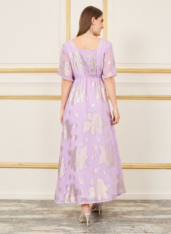 Styli Floral Chiffon Dress  - Image 4