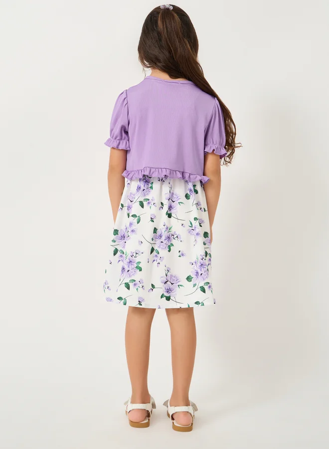 Styli Floral Print Dress