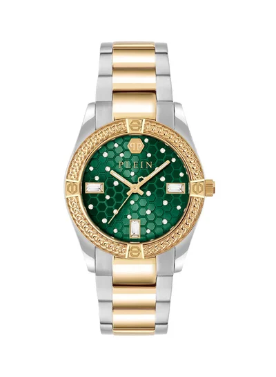 PHILIPP PLEIN Plein Icon Chain Stainless Steel Bracelet Analog Watch for Women, 39mm