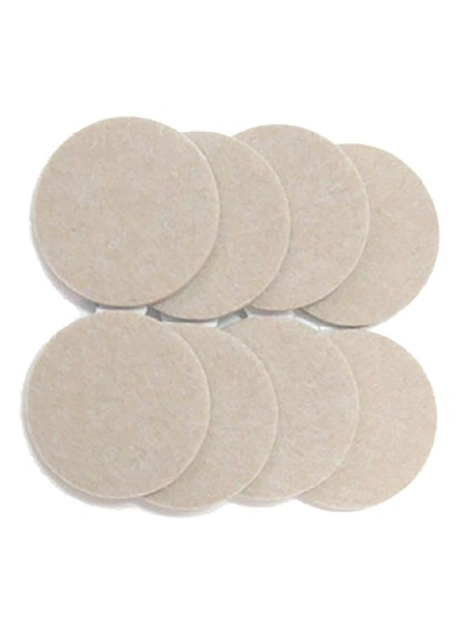 ماجيك سلايدرز 8 قطع من قواعد اللباد المستديرة ذاتية اللصق شديدة التحمل المصنوعة من الفلت لون بيج مقاس 2 بوصة 63003 - Image 2