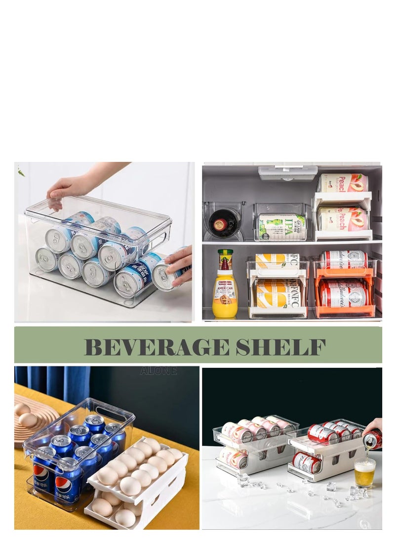 Y&D Rolling Egg Holder For Refrigerator,Eggs 24 Count Organizer for Refrigerator,Egg Storage Container Dispenser For Refrigerator,Deviled Egg Containers With Lid,Clear Plastic Egg Tray for fridge  - Image 5