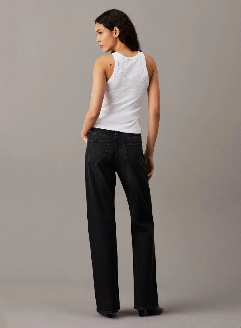 Calvin Klein Jeans Ribbed Cotton Tank Top