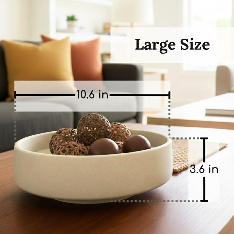 ADAPTIC GROUP Fruit Bowl Decorative Centerpiece â€“ Large Modern Resin Pedestal Bowl for Kitchen Counter, Dining Table & Home Decor - Image 2