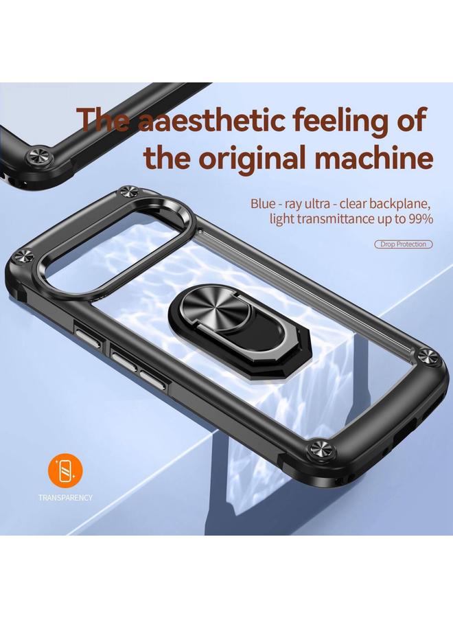 S-TOP Case For Google Pixel 9 / 9 Pro TPU + PC Lens Protection Phone Case with Ring Holder - Image 4
