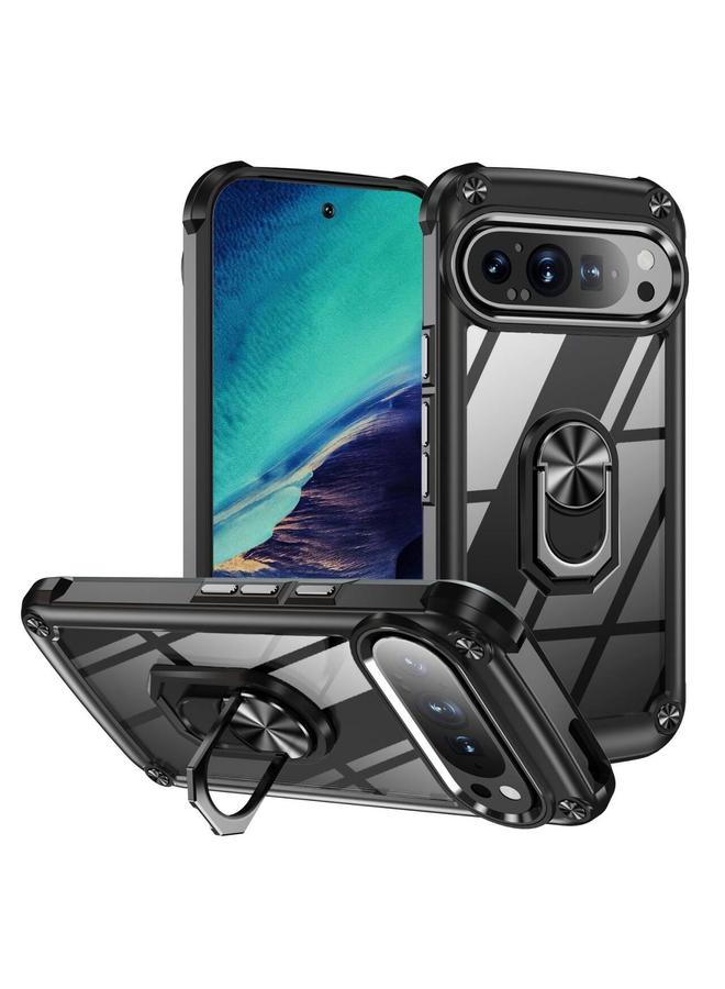 S-TOP Case For Google Pixel 9 / 9 Pro TPU + PC Lens Protection Phone Case with Ring Holder - Image 1