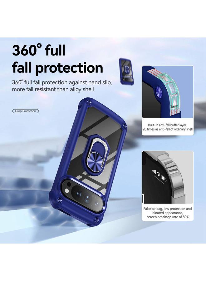 S-TOP Case For Google Pixel 9 / 9 Pro TPU + PC Lens Protection Phone Case with Ring Holder - Image 5