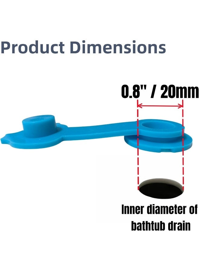 COLDDD سدادات حوض الاستحمام COLDDD، سدادات حوض استحمام سيليكون، تناسب معظم أحواض استحمام الأطفال، 5 أحجام من سدادات أحواض الاستحمام للأطفال (0.8'' I.D.) - Image 3