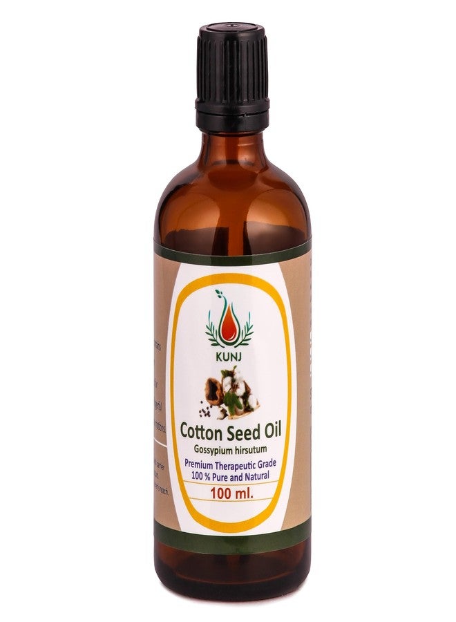 KUNJ Cottonseed oil 100% Pure & Natural Undiluted Therapeutic Grade. Cold Pressed. 100ML - Image 4